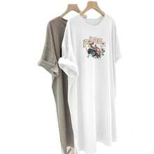 Camiseta con estampado de camisa casual para mujer, manga corta y cuello redondo, moda urbana local de primavera/verano camiseta unisex. VKP2 - negro puro - Ver 6