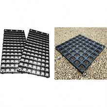8 X Plastic Driveway Grids Black Plastic Mat For Turf, Grass, Lawn, Path & Gravel Protector Drainage Mat - 8 Turf Grids - View 5