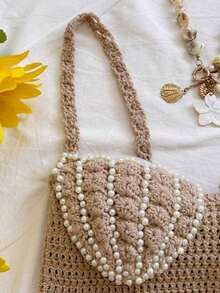 Nuevo conjunto de 2 piezas con corpiño con forma de concha y falda deslizante con dobladillo con flecos, ajustado de cintura baja, estilo bohemio, boho, para vacaciones, otoño, ropa de mujer, vintage, días festivos - Caqui - Ver 4