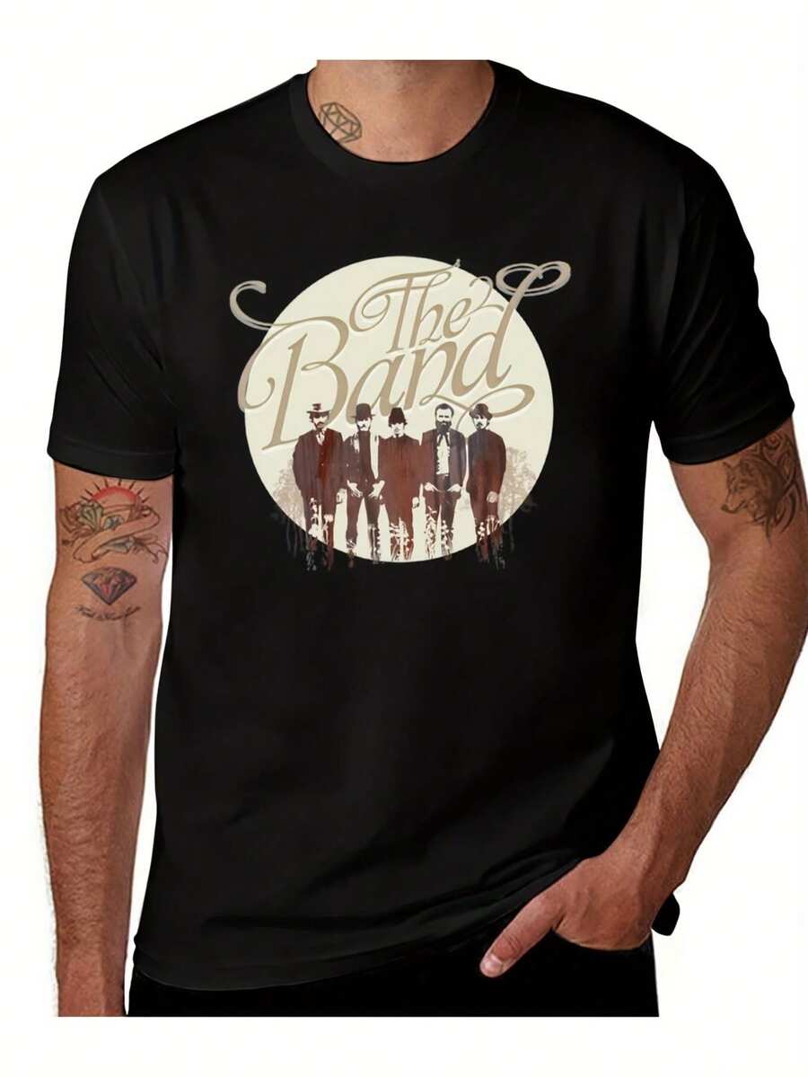 Camiseta unisex de manga corta, para hombrePeso pesado180 g/m²paraBandaMúsicaCamiseta-NegroTeeCon características destacadasaBeigeMarrónVintageGráficoPerfectoparaTodosEstaciones del año,InformalRopaparaMúsicos,Conciertos&Todos los díasUsar-AGenialRegaloparaBandas&MúsicaEntusiastas,RocaparaBandaCamisetashombre, , , Dazymujer,romwehombres, bohochic,maestrasregalos,camisetaparaconjuntos de mujercon curvasparamu,y2k, - Negro - Ver 1