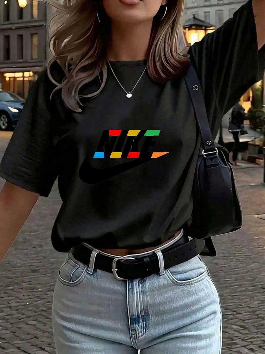 Women T-Shirts - 黑色 - 查看 1