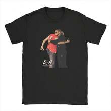Raym1ond and Brown Tour 2026, RB Tour C1hris Brown Usher Raym1ond TShirt M1en Cotton T Shirt Short Sve T1EEs Plus Size Clothes Camiseta unisex de algodón grueso de 220 g, suave y transpirable con excelente elasticidad, agradable para la piel y cómoda para usar todo el día. Diseño clásico y casual fácil de combinar, ideal para salidas diarias, ropa urbana, deportes, citas y reuniones informales durante todo el año. - Negro - Ver 1