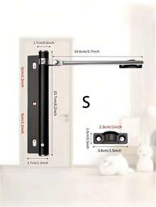 Lightweight And Easy-To-Use Screw-In Door Stopper, Automatic Closing Device For Home, Door Stopper, Door Lock, Door Hinge, Door Handle, Door Magnet, Magnetic Door Stopper, Door Magnet, Cupboard Handle, Magnet, Door Screen Door Closer, Door Stop, School Locker Accessories, Hotel Room Buffer Automatic Closing Device - Suitable For Residential/Commercial Doors - Door Closer - View 16