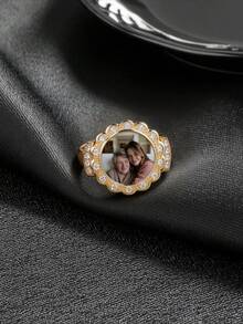 Customized Colorful Photo Ring, Mother's Day Gift, Valentine's Day Gift, Birthday, Anniversary, Friend, Graduation, Christmas, Family Premium Gift - Style 1 - View 4