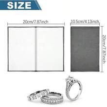 KLONKEE 4-Layer Reversible Silver Jewelry Polishing Cloth, Tarnish Resistant Polishing Pad, Suitable For Pure Silver Rings, Necklaces, Coins, Instruments, Bracelets - No Power Required - 20*20cm Silver Polishing Cloth - View 5