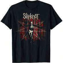 Camiseta de la banda S-Lipknot, camisetas para hombre, ropa de verano, camiseta oficial de S-Lipknot The Gray Chapter Star, camiseta de heavy metal, 100% algodón, camiseta de concierto de rock. - Negro - Ver 7