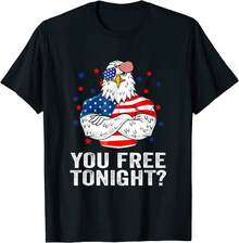 You Free Tonight 4th Of July Independence Day Gift Unisex T-Shirt - 黑色 - 查看 1
