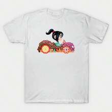S1UGAr Rush220G T-Shirt. Essential Unisex Cotton T-Shirt, 220g Of Unique Softness. Designed To Fit All People, Men And Women Alike. Durable, High-Quality Fabric, Ready For Any Cut, Delicate To The Touch But Built To Withstand. Lightweight Women's Tops, Autumn Outfits, Vacation Wear, New Year's Costumes For Her. - 白色 - 查看 1