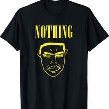 Nothing Ever Happens Chud Meme Wojak T-Shirt - Black - View 1