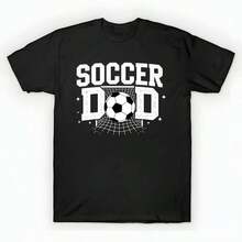 Soccer Dad Funny T-Shirt (1) unisex de la de algodón puro de alta densidad de 220 g. C-AmiS-eta uniS-ex 100 % aL-Godón de - Tejido de alta densidad. Apta para todo tipo de perS-onas, ya sean mujeres o hombres. Tejido duradero de alta C-Alidad apto para todas las estaciones, suave al tacto pero duradero. Tops transpirables. Conjuntos de otoño para mujer. Conjuntos de vaC-Aciones para mujer. Disfraz de Halloween para mujer. - Negro - Ver 1