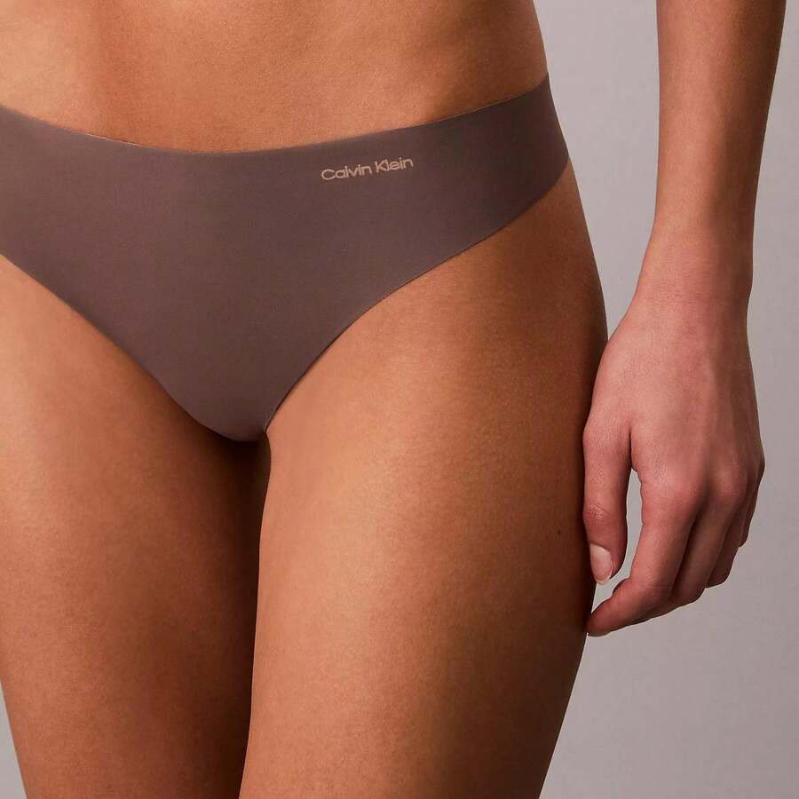 Calvin Klein Invisibles Thong Underwear  Women  Panties D3428 Underwear Women Panties Underwear Sleepwear - 法式烘焙 - 查看 1