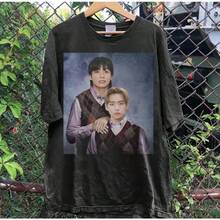 Unisex T-Shirt With A  Collage Print, Crew Neck, Short Sleeves, Cotton, Summer Style, Casual, Comfortable And Fashionable, Mexican Style. The Upper Body Is Impeccable And Not Sloppy. Swag Clothing - 白色 - 查看 5