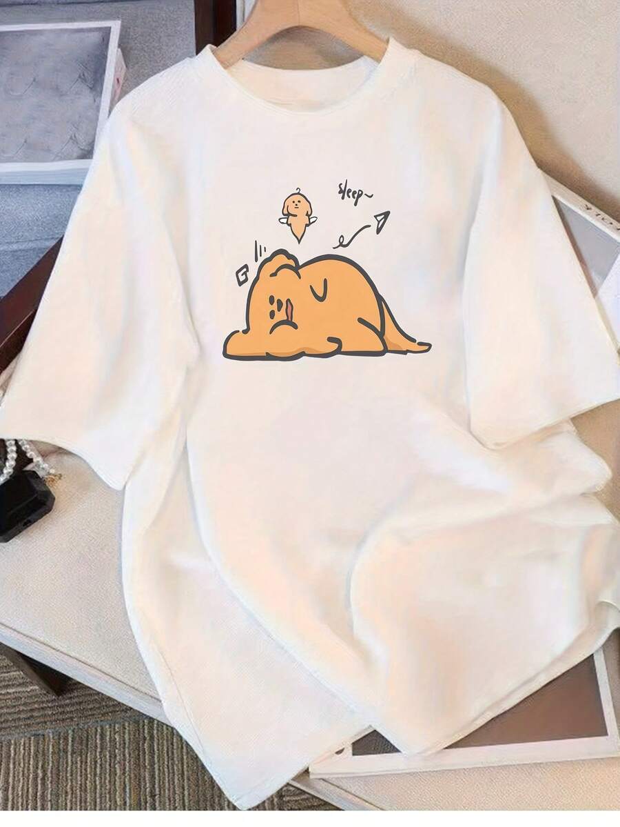 Summer 2025: Women's Short-Sleeved T-Shirt, Loose-Fitting, Round Neck, Versatile, Comfortable, Casual, Popular And Full Of Vitality For Everyday Wear. - 白色 - 查看 1