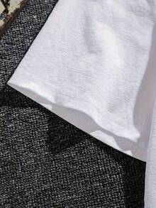 Creative Casual T-Shirt For Women - White - View 3