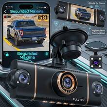 360° HD 1080P Dashboard Camera Rearview Mirror With 4 WiFi Cameras And Night Vision - A - View 1