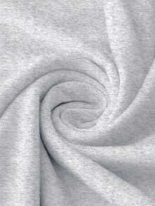 Talla Grande, Estampado de Luna Celestial y Estrellas, Camiseta Casual de Manga Corta con Cuello Redondo para Mujer de Talla Grande - Gris Claro - Ver 4