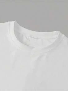 Short-Sleeved T-Shirt With Graphic Prints Of Beautiful Lips, Diamonds, Gems And Dollars, Casual Round Neck Top For Spring And Summer, Women's Clothing - 白色的 - 查看 4