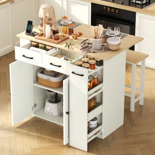 Dining Table & Chair Sets - White - View 1