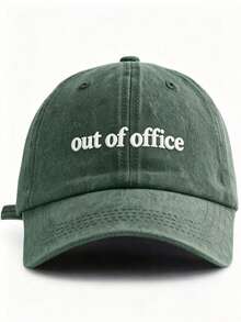 1pc Unisex Casual Slogan Letter Embroidered Baseball Cap, Windproof And UV Protection, Spring/Summer,Holiday,Festival - A - View 16