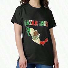 Camiseta Extra Grande para Fanáticos del Equipo de Fútbol Mexicano 2018 - Negro 8 - Ver 5