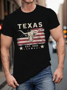 Nueva llegada 2026, camiseta de manga corta estilo celebridad, diseño especial de verano, top holgado y de gran tamaño. - Negro - Ver 6