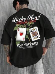 [Envío Nacional Gratis] Manfinity LEGND Camiseta casual de hombre con estampado de eslogan, verano - Estilo - Ver 7