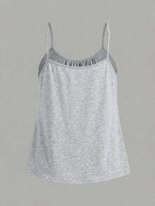 3 piezas Tops de camisola holgados y plisados para mujer, con tirantes ajustables, aptos para primavera y verano - Multicolor 2 - Ver 4