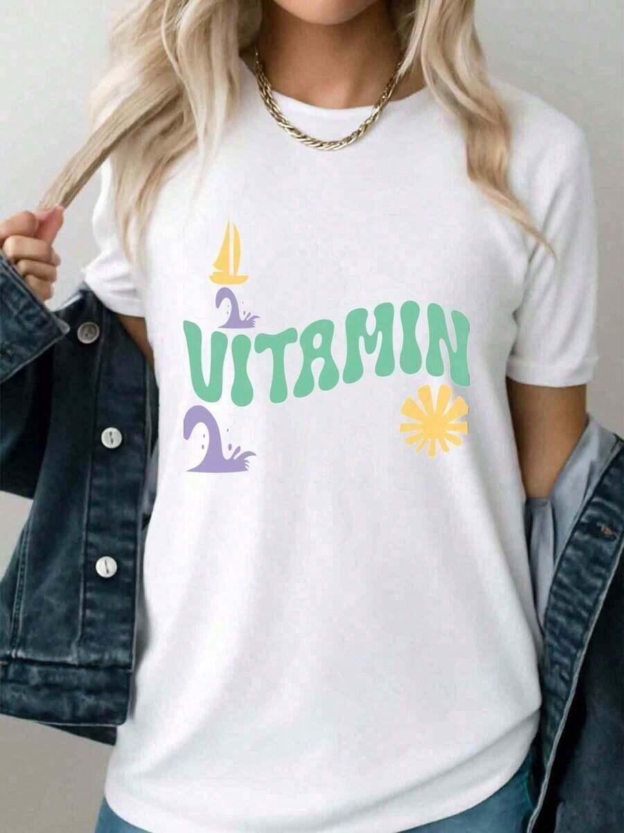 Camiseta Versátil de Talla, Paquete de Camisetas para Mujer Estilo Y2K, Blusas de Manga Corta con Estampado de Ondas y Hojas Doradas, Cuello Redondo, Tops Casuales de Verano, Camisetas con Patrón de Llaves Griegas Blancas, Lavables aáquina para Ropa de Playa y Atuendos Diarios, la Tela Cómoda y Transpirable - Camiseta Unisex de Algodón de Manga Corta y Cuello Redondo, Estilo Vintage Urbano y Holgado. - Blanco - Ver 1