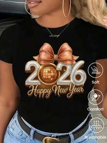 Camiseta de cuello redondo y mangas cortas de ropa fashion, fabricada en México, para la temporada primavera-verano 2025. Con estampado de dibujos animados, es un modelo de pareja, apta para usar tanto por dentro como por fuera, ideal para oficina y estilo casual, diseñada para hombres y mujeres, en unidad individual. - Negro - Ver 1