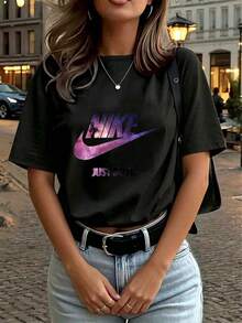 Women T-Shirts - Black - View 4
