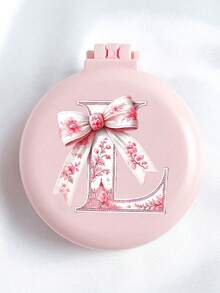 Peine plegable redondo con espejo y lazo rosa, espejo de maquillaje compacto portátil 2 en 1, peine plegable de cojín de aire mini para mujeres, niñas, mamá, adecuado para boda, viaje, camping, oficina, viajes de negocios, deportes, al aire libre, actuaciones, cepillar el cabello, multifuncional, regreso a la escuela, regalo del Día de la Madre, artículo esencial de viaje, regalos de Pascua, accesorios para mujeres - Multicolor - Ver 25