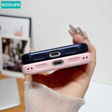 Koolife 1pc White Shell Pattern Phone Case, PC+TPU Shockproof Protective Cover With Glittery Mother-Of-Pearl Texture, Compatible With Apple 17/17pro/17promax - White - View 5