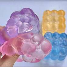 1 món đồ chơi khối lập phương giảm căng thẳng siêu mỏng, mềm mại, đàn hồi chậm, kết cấu giống quả nho, đàn hồi chậm, bền, phù hợp cho thanh thiếu niên/người lớn, quà tặng ngày lễ/sinh nhật, quà tặng Halloween, quà tặng Giáng sinh, quà tặng đêm Giáng sinh - Nhiều màu - Xem 11