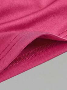 3 piezas Camiseta de tirantes de unicolor y corta para mujeres - Multicolor 2 - Ver 4