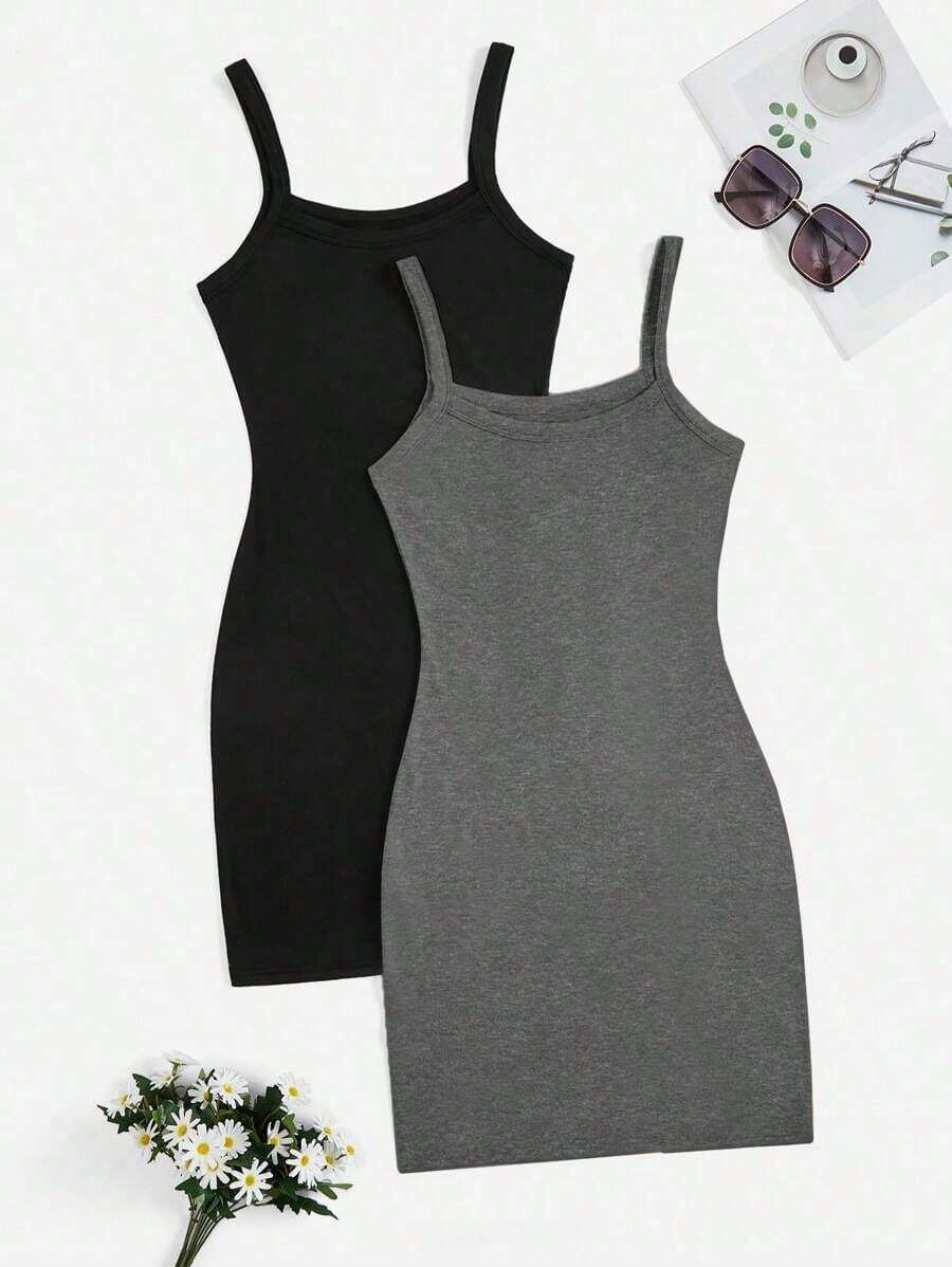 vestidos ajustado de unicolor casuales sin hombros para mujer, aptos para ir al trabajo, exterior, compras - Multicolor 4 - Ver 1