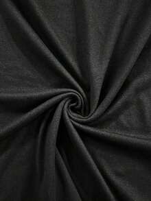 Camiseta informal de manga corta y cuello redondo de unicolor para hombres, con proceso de perforación caliente, nueva colección primavera/verano 2025, rave - Negro 4 - Ver 5