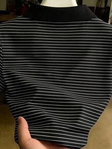 Blusa casual de uso diario versátil con rayas y bordado de limón para mujer - Multicolor 2 - Ver 2