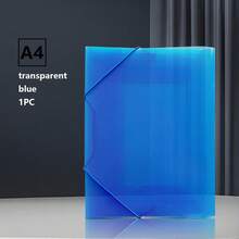 1pc/5pcs 5-Color A4 Plastic Expandable File Folder With Drawstring, Foldable Document Organizer Bag Suitable For Office And School - Single Piece - View 15