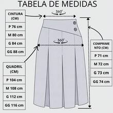 Pleated Midi Skirt With 2 Buttons, Rustic Linen. - Rỉ Nâu - Xem 4