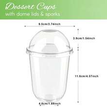 Cốc uống nước 500ml có nắp vòm và vòi uống, thích hợp cho các bữa tiệc, đám cưới và các dịp khác, có thể đựng đồ uống lạnh, cà phê có ga, v.v. - Xem 2