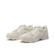New New Balance NB 530 Running Shoes, Made Of Mesh Fabric And Synthetic Leather, Comfortable And Retro, Wear-Resistant, Breathable, Casual, Suitable For Urban Use And Commuting, Light Milk Color, D Width, Unisex. - MR530AA1(D - 查看 2