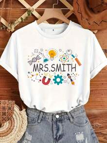 Camiseta personalizada para profesor de ciencias, regalo personalizado para profesores, camiseta de ciencias personalizada, regalo para amantes de la ciencia, camiseta de laboratorio de ciencias, camiseta para el equipo de ciencias de profesores - Blanco - Ver 7
