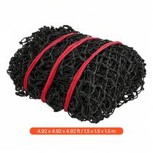 Round Bale Hay Net, 4.92 X 4.92 X 4.92 Ft, 1.75 Inch Holes, PE Material, Reinforced Knotted Design, With Zip Ties, Needle Shuttle, And Repair Twine, Slow Feeder Round Bale Net For Horses - Medium Mesh, Knotted, 5*5*5 ft - 查看 10