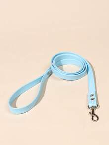 A Simple And Stylish Sky-Blue PU Leash, Suitable For Pet Cats And Small Dogs, Perfect For Outdoor Walks (Not Suitable For Large Dogs) - Blue - View 5