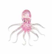 Kawaii Glitter Octopus Squishy Fidget Toy For Stress Relief & Desk Decor - Blue - View 10