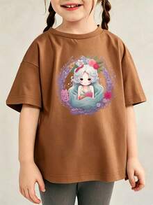 Young Girls T-Shirts - 棕色 - 查看 6