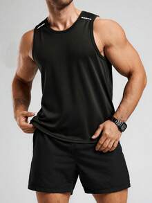 3pcs/Set Men's Summer Sports Short Sleeve Elastic T-Shirts, Multi-Color Options, Suitable For Fitness, Running, Training Black - Black - View 3