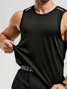 3pcs/Set Men's Summer Sports Short Sleeve Elastic T-Shirts, Multi-Color Options, Suitable For Fitness, Running, Training Black - Black - View 5