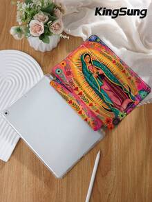 Kingsung Ốp bảo vệ máy tính bảng họa tiết Đức Mẹ Đồng Trinh 2026, phù hợp với iPad 9.7/10.2/10.5/10.9/12.9/Pro 11, thế hệ thứ 10, Air 8 (M4), Galaxy Tab S6 Lite 10.4", Kindle Paperwhite thế hệ thứ 12 2024, Kindle thế hệ thứ 11 2022, mềm mại, chống sốc, chân đế thông minh/tự động bật/tắt màn hình. - Nhiều màu - Xem 4