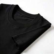 ModaModaCamiseta Casual de Algodón para Mujer, de Manga Corta, Cuello Redondo, Corte Regular, con Estampado de Golden Retriever - Negro - Ver 3